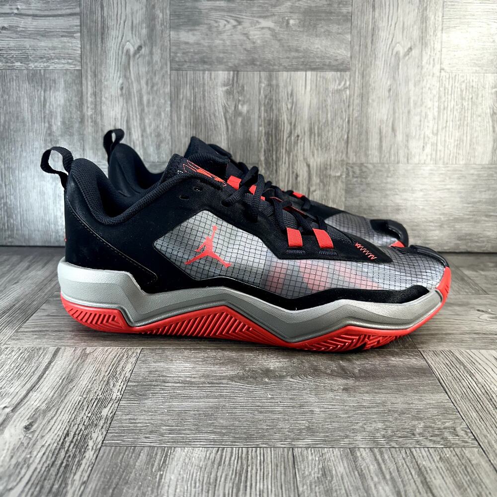 Jordan One Take 4 Mens 11.5 Black Red Metallic Silver Basketball NEW DO7193-061